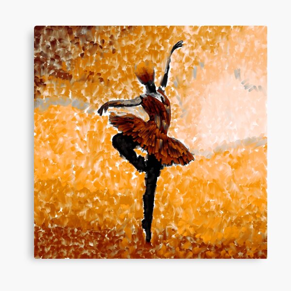 Dancing in The Autumn Canvas Print