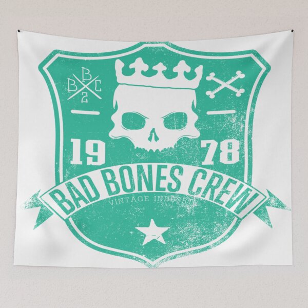 Item preview, Bad Bones Crew Skull designed and sold by leen12 Art Designs Prints.