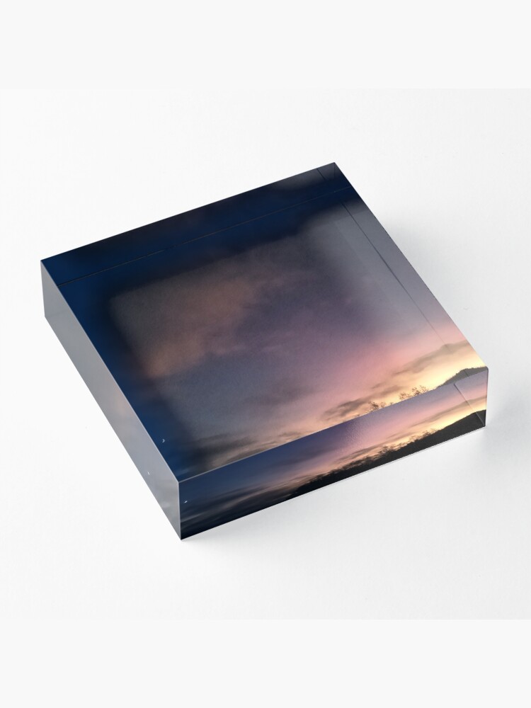 Alternate view of Evening Sky Acrylic Block