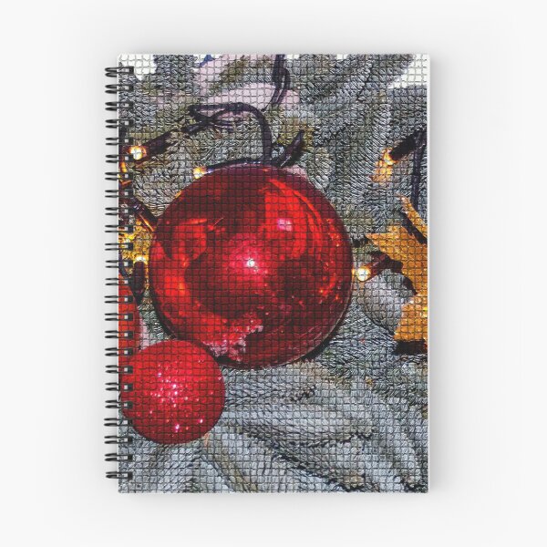 Item preview, Mosaic  Merry Christmas and Happy New Year greeting card with christmas balls on fur-tree branches. designed and sold by EG Creativity Art.