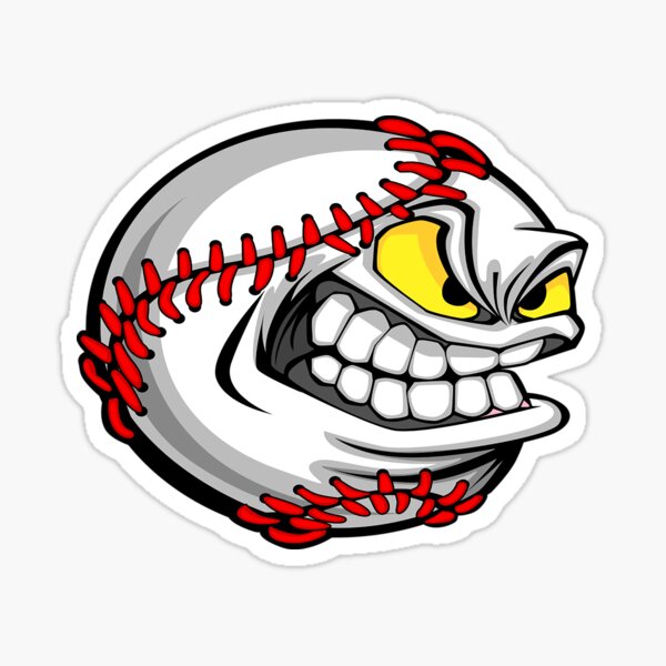 Angry Baseball Sticker