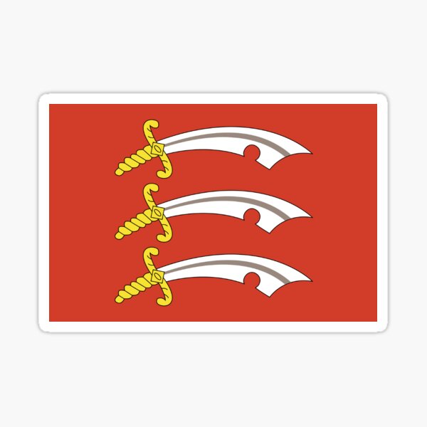 Item preview, Essex flag sticker designed and sold by Lingo Shop.