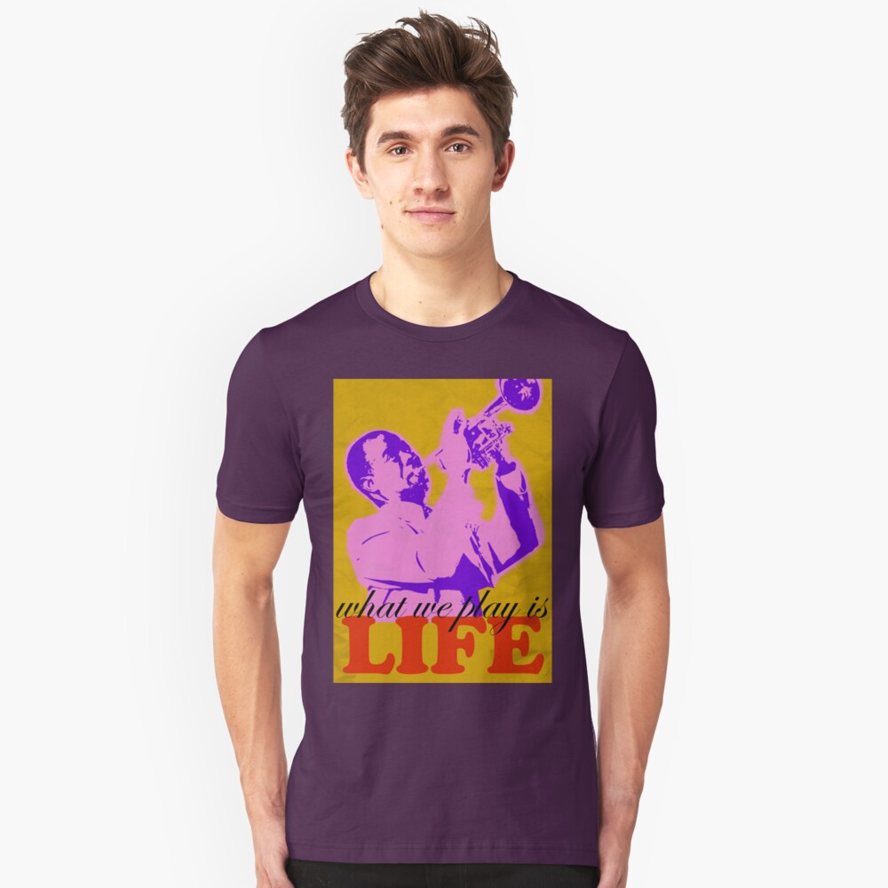 Louis Armstrong - What we play is LIFE 2 Slim Fit T-Shirt