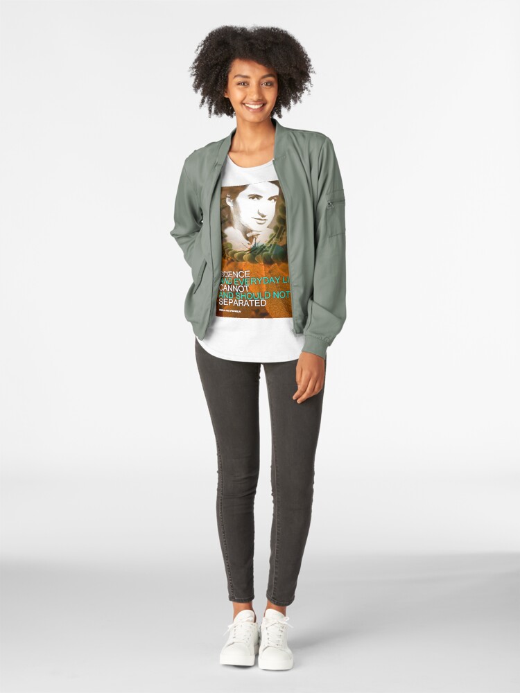 Alternate view of Rosalind Franklin Inspirational Quote Premium Scoop T-Shirt