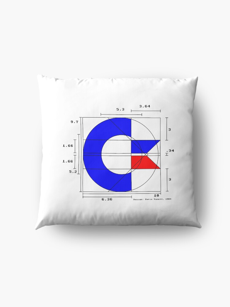 Alternate view of the almighty C (light) Floor Pillow