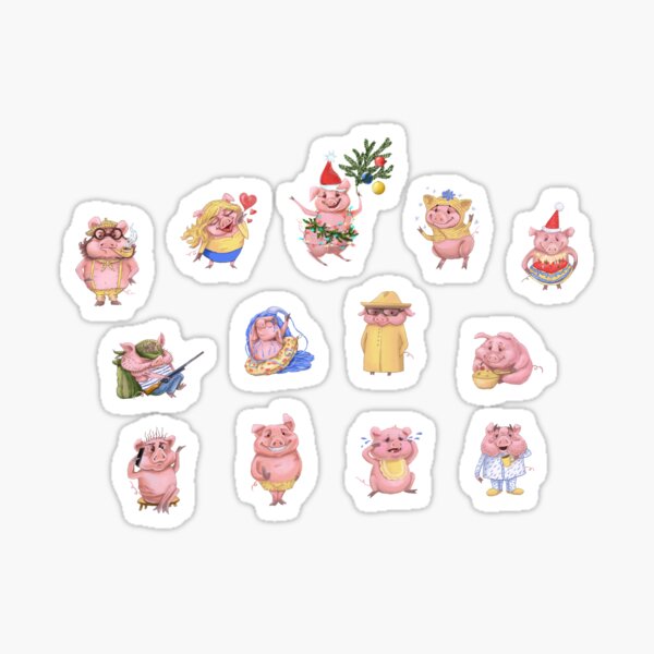 Pigs collection Sticker