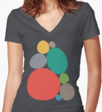 Pebbles Women's Fitted V-Neck T-Shirt