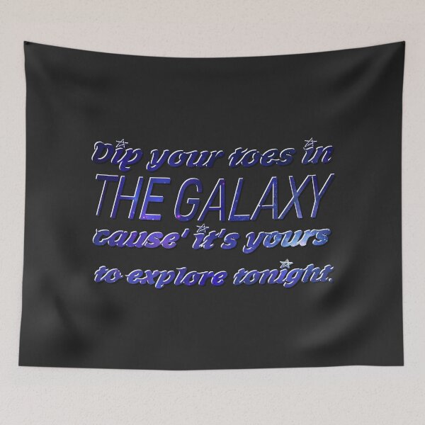 Item preview, Galaxy Quote Improved (Dark Background) designed and sold by InkItOut.