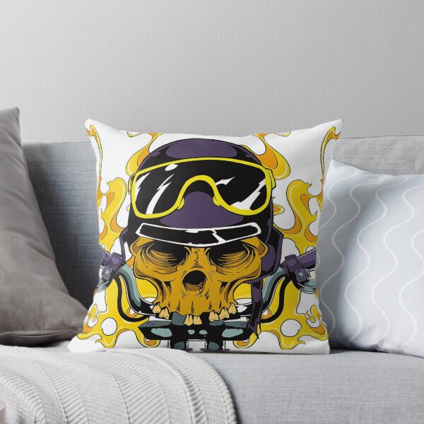 Item preview, Biker Skull designed and sold by leen12 Art Designs Prints.