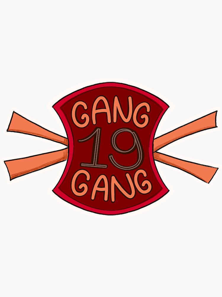 Gang Gang Logo (Group 19) Sticker by togram27