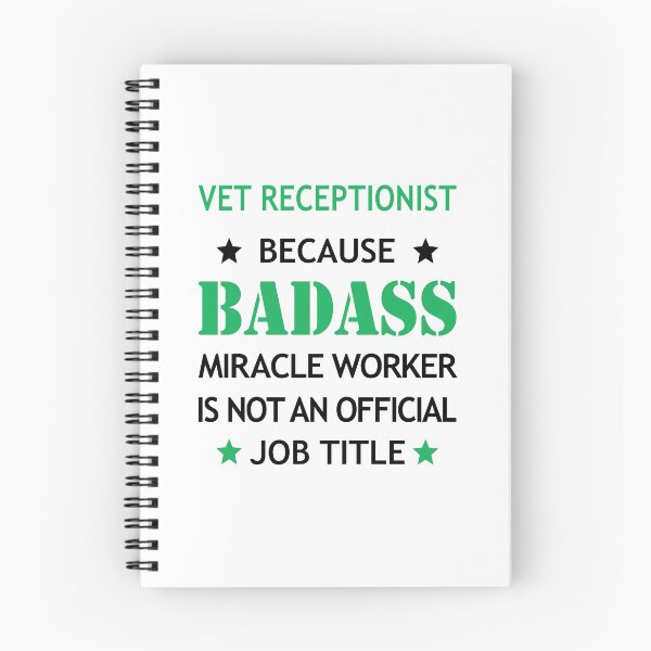 Item preview, Vet Receptionist Badass Birthday Funny Christmas Gift designed and sold by smily-tees.