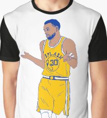 Steph Curry Achselzucken zucken Grafik T-Shirt