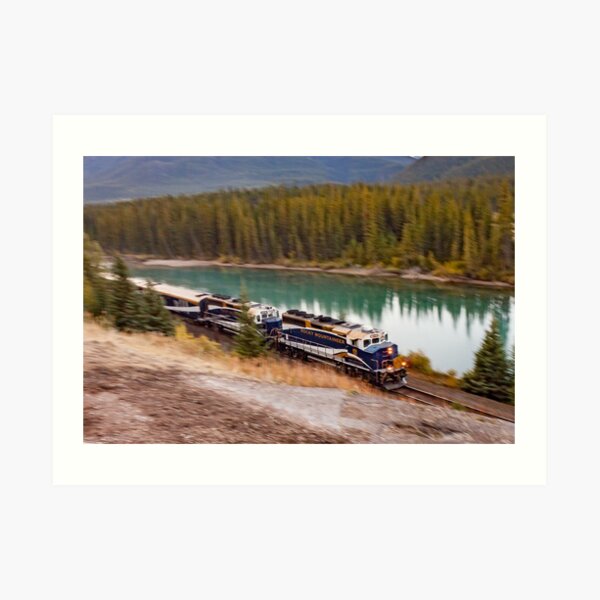 Bow River Blur Art Print