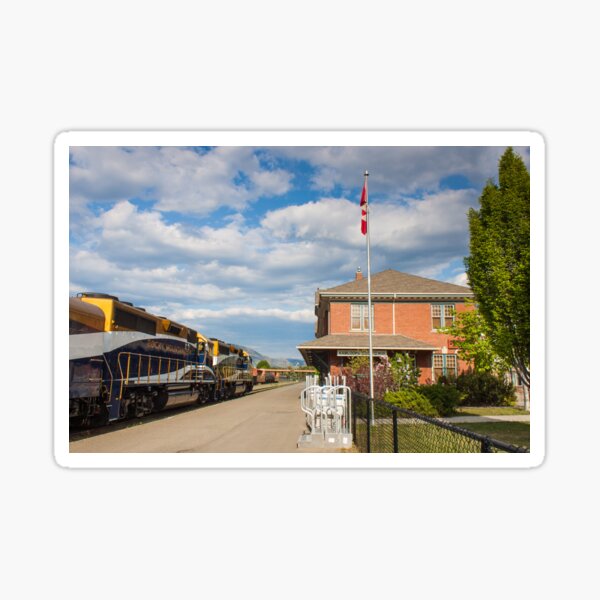 Rocky Mountaineer at Kamloops Station Sticker