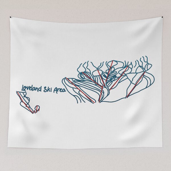 Item preview, Loveland Ski Area Trail Map designed and sold by ChasingGnarnia.