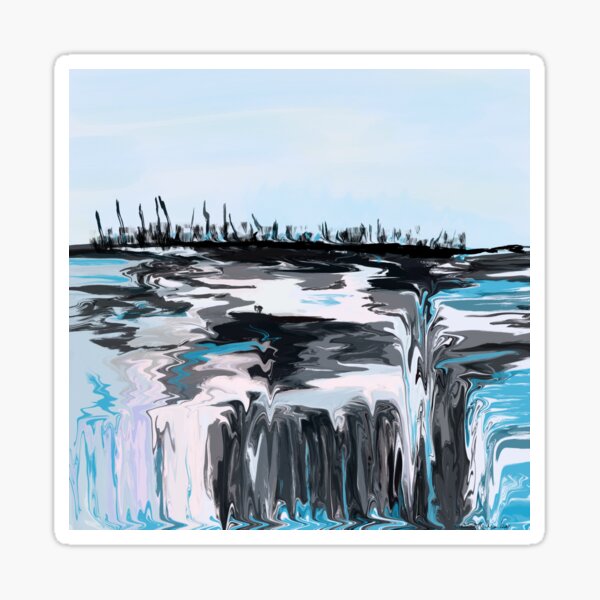 Melting falls Sticker
