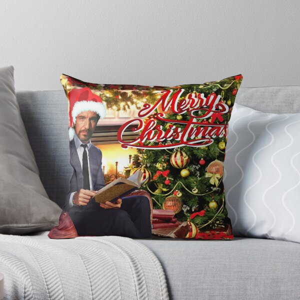 Die Hard Hans Gruber Merry Christmas Throw Pillow