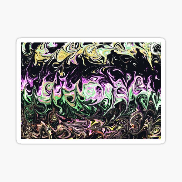 Spirals Of Color Sticker