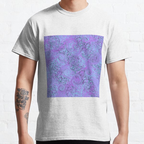 Swirls and squares Of purples Classic T-Shirt