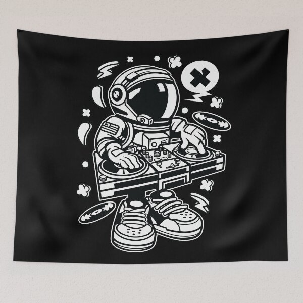 Item preview, Astronaut DJ T-shirt design for the Dance Club Music Party, whether it be Edm,Techno, Hip Hop, House, Rave - C'est nickel fun! designed and sold by Nickelparis.