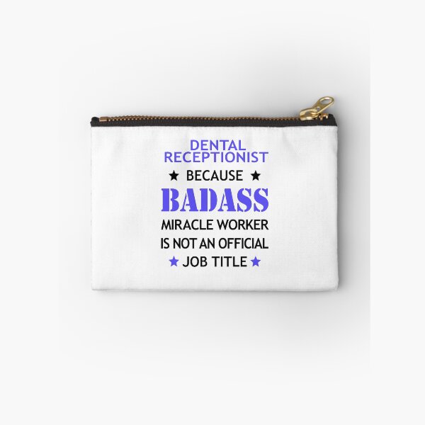 Item preview, Dental Receptionist Badass Funny Birthday Christmas Gift designed and sold by smily-tees.