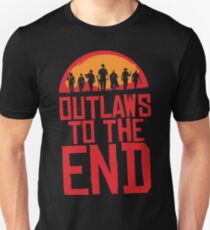 Outlaws to the end T-shirt - Red Dead Redemption T-shirt Unisex T-Shirt