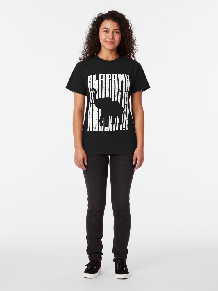 Alternate view of Vintage Distressed Alabama Elephant Apparel and Decor Classic T-Shirt