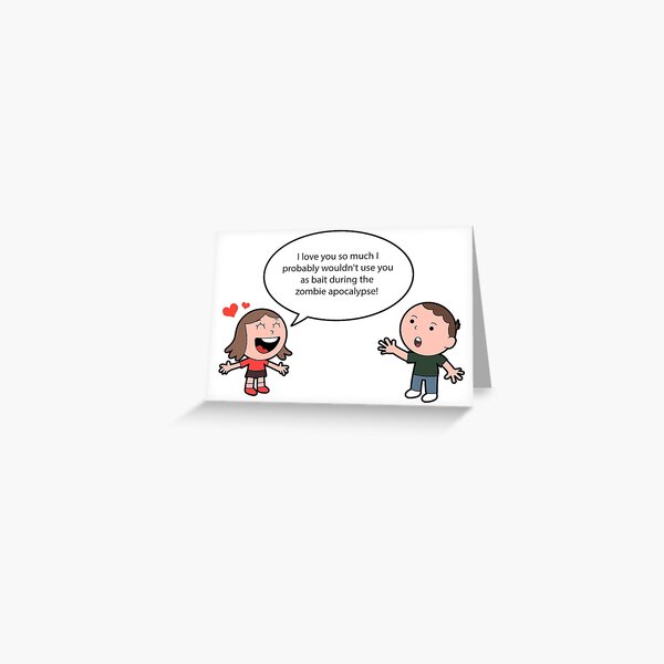 Geek Love: Zombie Apocalypse Greeting Card