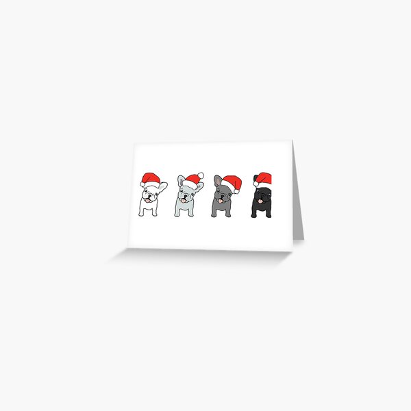 French Bulldog Christmas Greeting Card