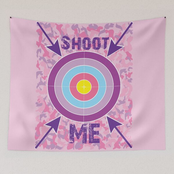 Item preview, Paintball Stag & Hen Do Shoot Me Target Pink designed and sold by hi5xplosion.