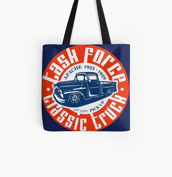 Task Force Apache Classic Truck 1955 - 1959 All Over Print Tote Bag