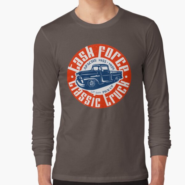 Task Force Apache Classic Truck 1955 - 1959 Long Sleeve T-Shirt
