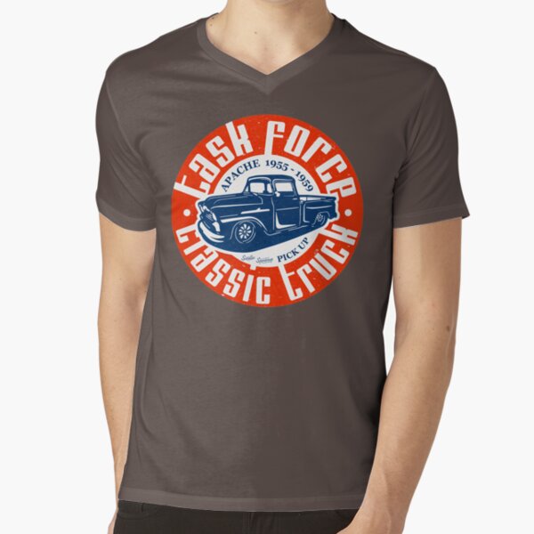 Task Force Apache Classic Truck 1955 - 1959 V-Neck T-Shirt