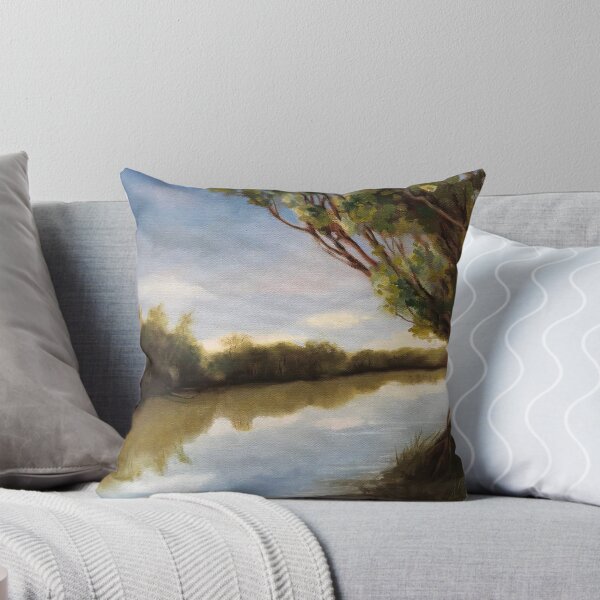 Item preview,  The River - local river plein air landscape oil painting  designed and sold by LindaAppleArt.
