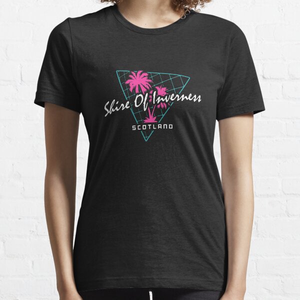 Retro 80s Neon 'Shire Of Inverness' Vintage Scotland Essential T-Shirt