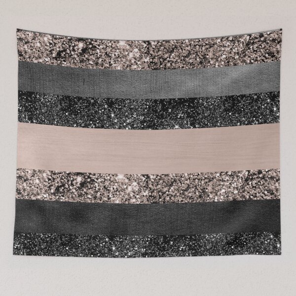 Item preview, Blush Glam Stripes #2 (Photo of Glitter Only - Not Reflective) designed and sold by Anita's & Bella's Art.