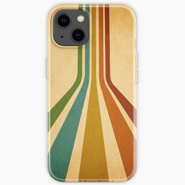 Retro rainbow phone shell iPhone Soft Case