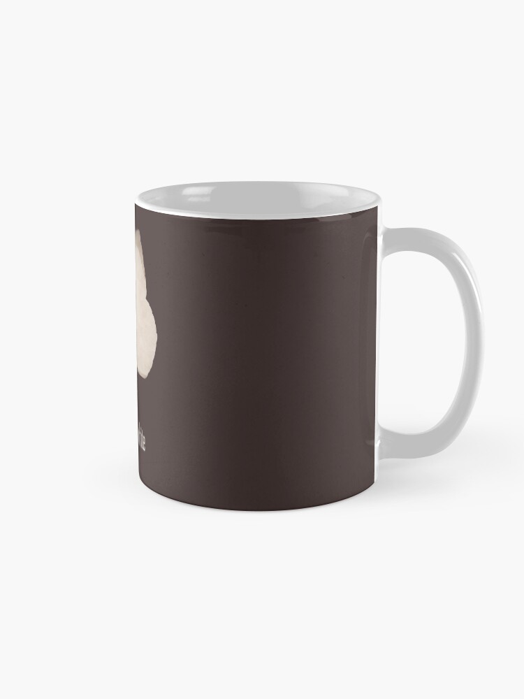 Thumbnail 5 of 6, Coffee Mug, Madeiran large white - Endangered and extinct species (dark background) designed and sold by 12images.