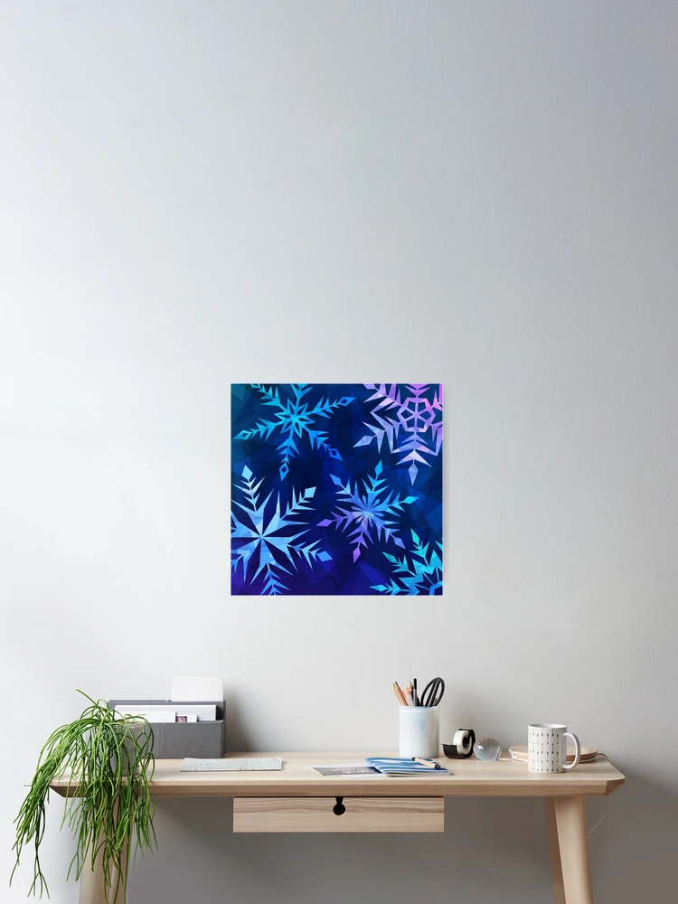 Thumbnail 2 of 3, Poster, Ice Crystals designed and sold by RikDrawsThings.
