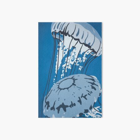 Jellyfish DEEP BLUE SEA Art Board Print