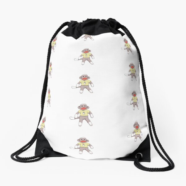 Salty Sock Monkey Drawstring Bag