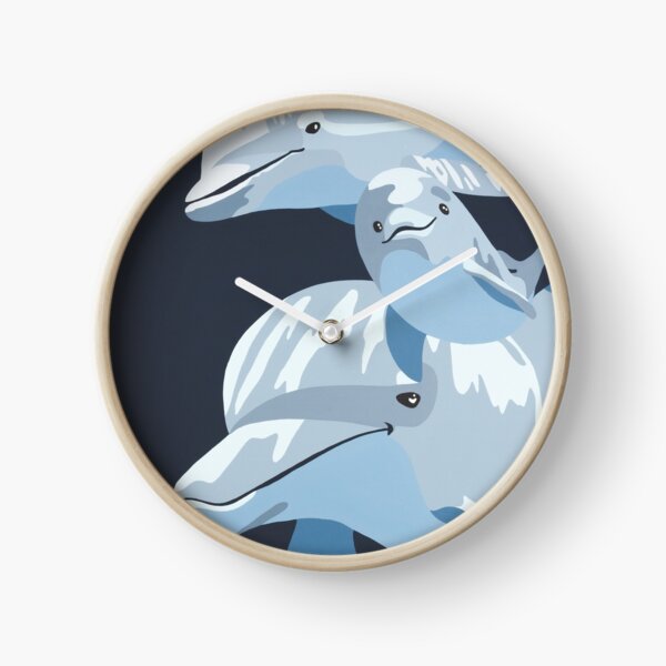 Dolphins DEEP BLUE SEA Clock