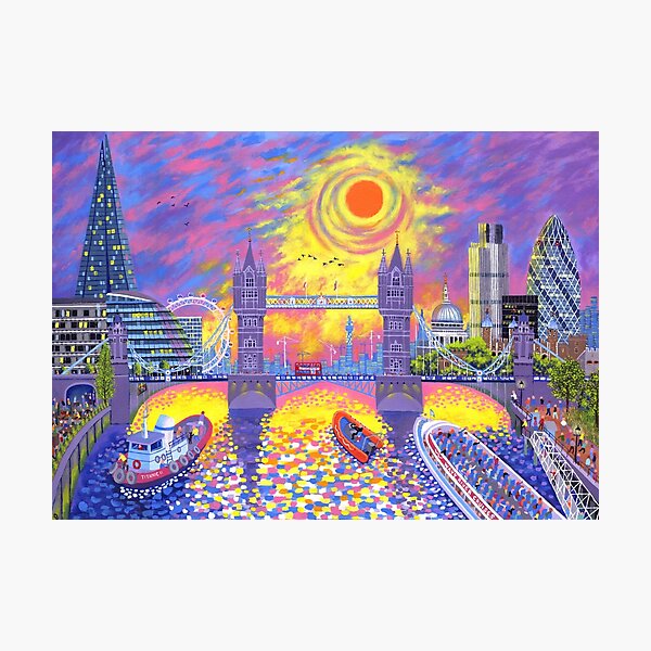 Sunset-Pool of London Photographic Print