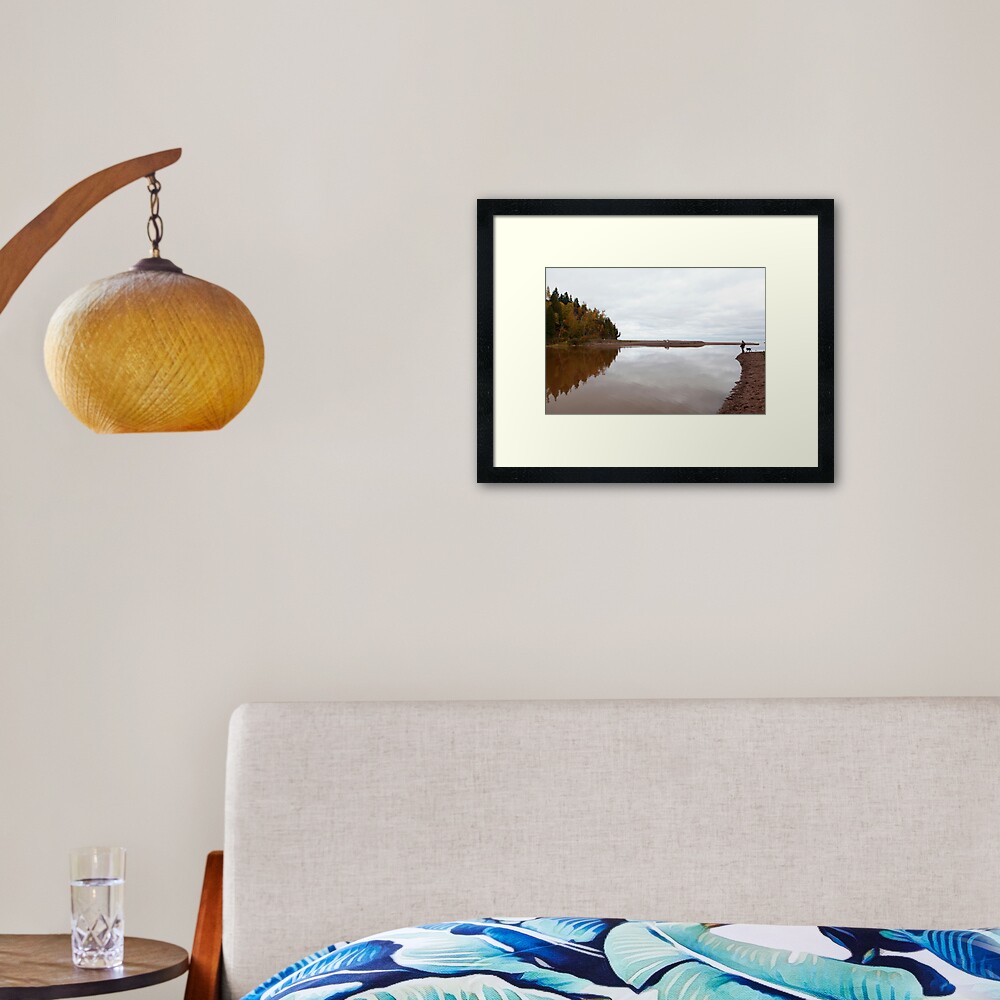 Mouth of the Gooseberry River Framed Art Print