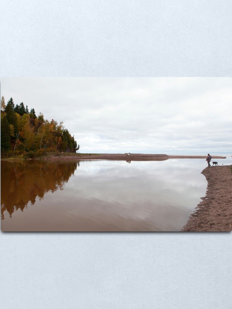 Alternate view of Mouth of the Gooseberry River Metal Print