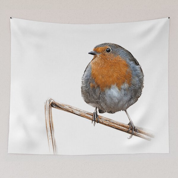 Item preview, Robin red breast wildlife bird designed and sold by HaleyRedshaw.
