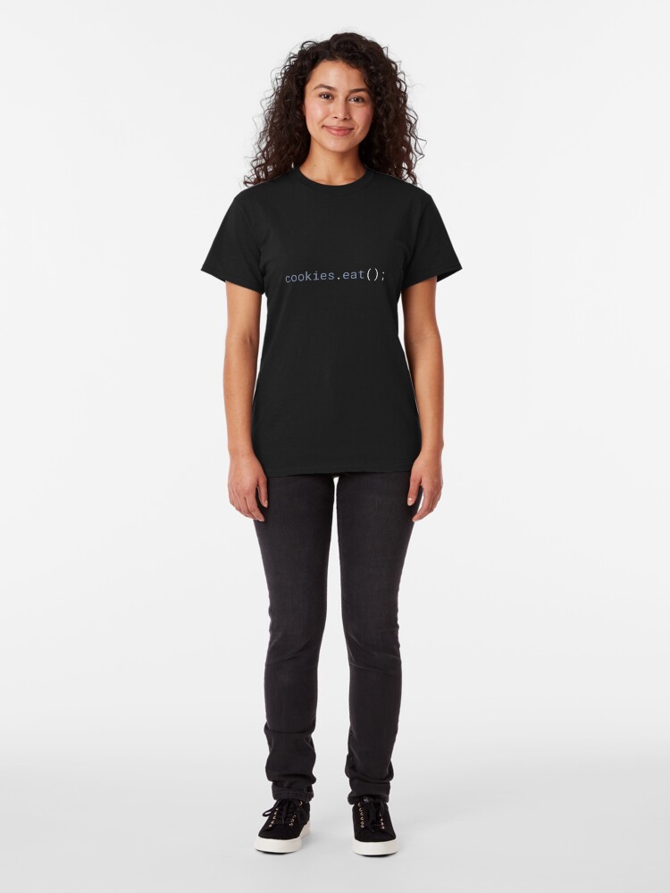 Alternate view of JavaScript - Eat Cookies Classic T-Shirt