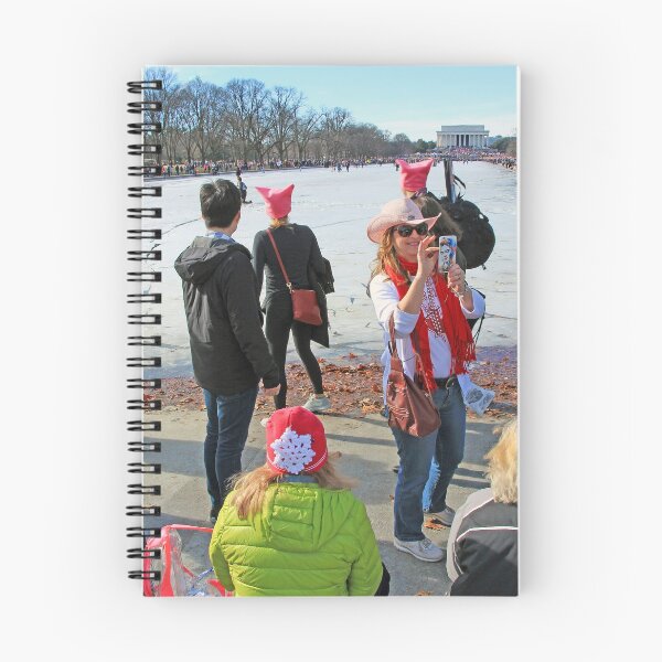 Item preview, The Womens March With Pussy Hats At The Lincoln Memorial designed and sold by Cora Wandel.