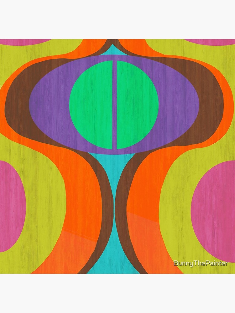 Mod Eyes In The Wood Psychedelic Design by BunnyThePainter