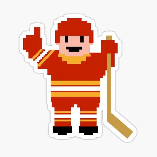 Calgary Hockey Player Sticker